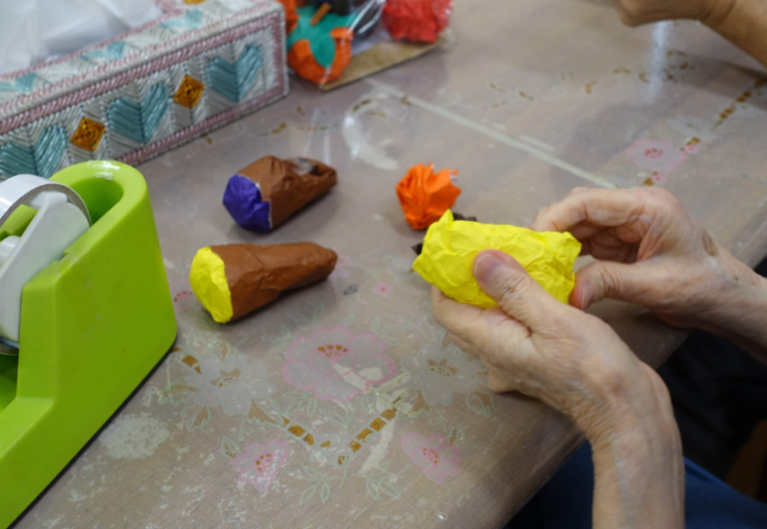 鹿児島ディサービス　創作活動　食べ物