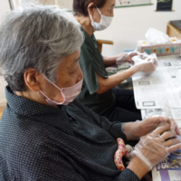 鹿児島ディサービス おやつ作り 芋饅頭