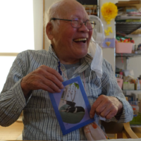 鹿児島ディサービス　創作活動　犬の日