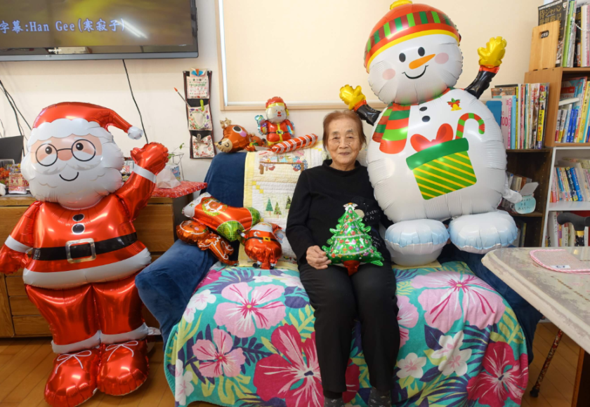 鹿児島ディサービス クリスマス バルーン