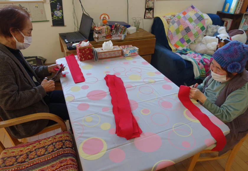 鹿児島ディサービス　フェルト　部品製作