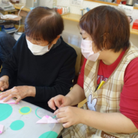 鹿児島ディサービス 折り紙 創作活動