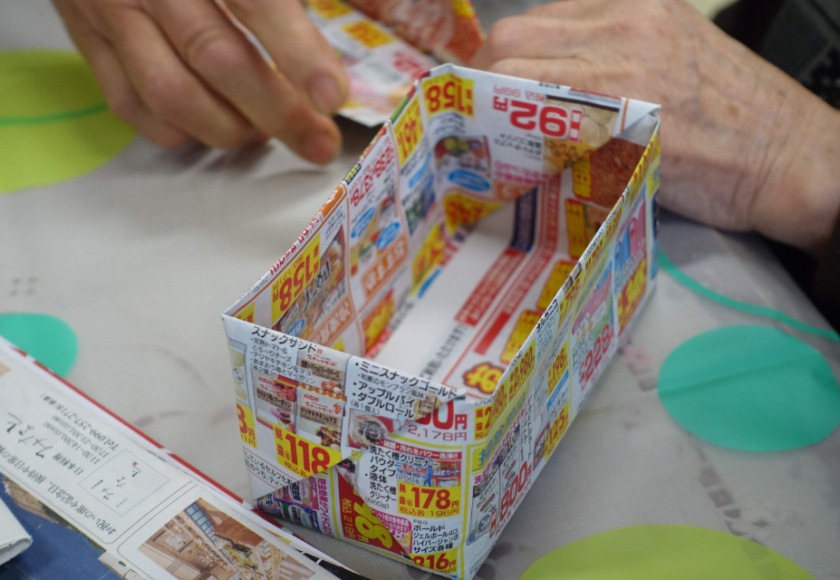 鹿児島ディサービス 創作活動 ごみ箱