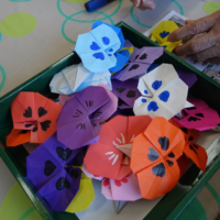 鹿児島ディサービス 創作活動 パンジー