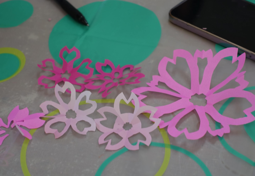 鹿児島　デイサービス　創作活動　桜