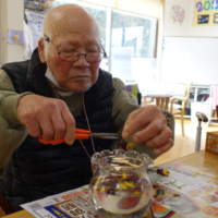 鹿児島ディサービス 生け花 制作