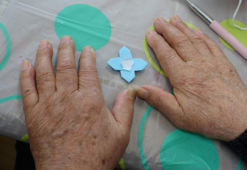 鹿児島ディサービス　創作活動　花