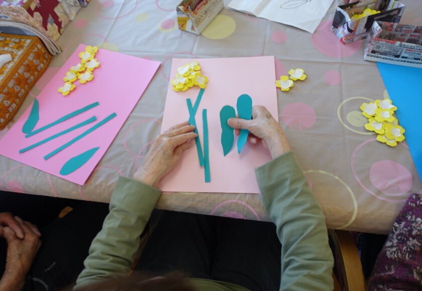 鹿児島 デイサービス 創作活動 菜の花
