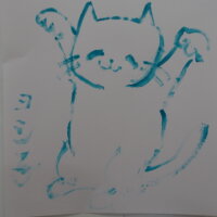 鹿児島　デイサービス　創作活動　絵具　絵画