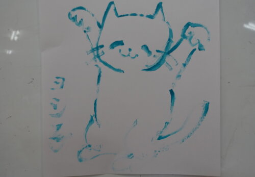 鹿児島 デイサービス 創作活動 絵具 絵画