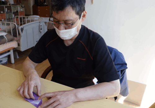 鹿児島ディサービス 創作活動 折り紙