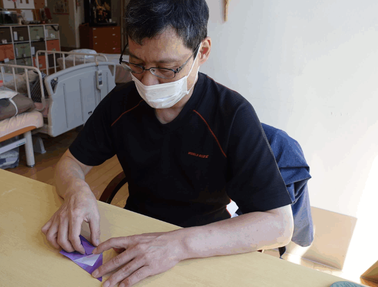 鹿児島ディサービス 創作活動 折り紙