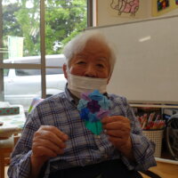 鹿児島　デイサービス　創作活動　紫陽花