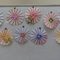 鹿児島　デイサービス　創作活動　番傘　和傘