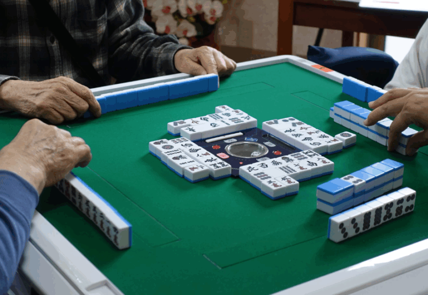 鹿児島ディサービス　麻雀　レク活動