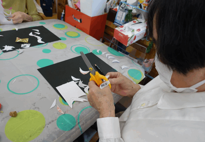 鹿児島ディサービス 創作活動 薔薇