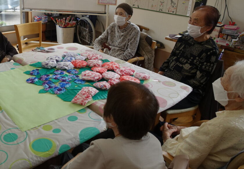 鹿児島 デイサービス 創作活動 壁紙 紫陽花