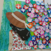 鹿児島　デイサービス　創作活動　7月　朝顔