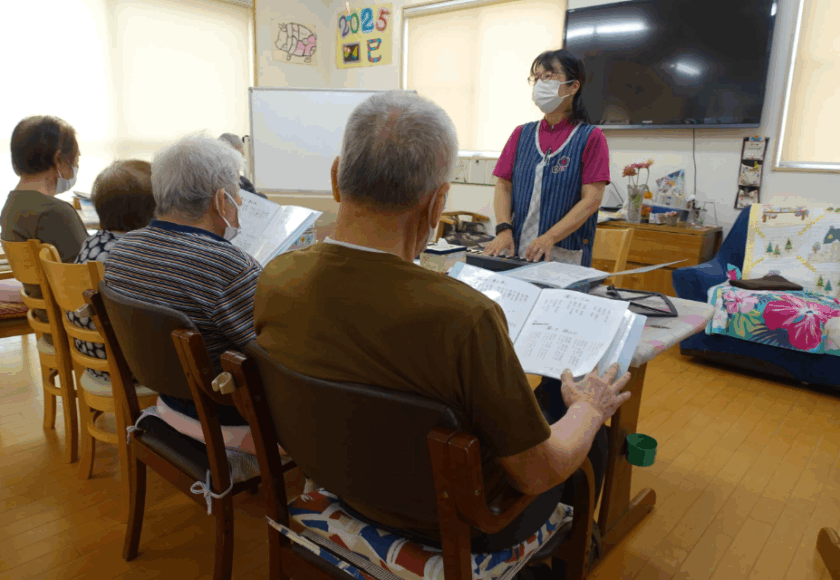 鹿児島デイサービス　合唱　歌レク