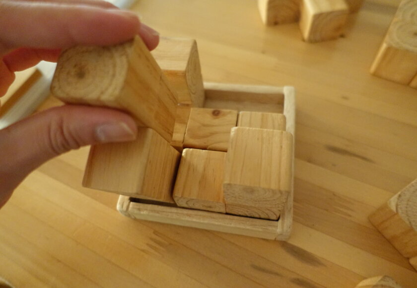 鹿児島 デイサービス 木製パズル 脳トレ