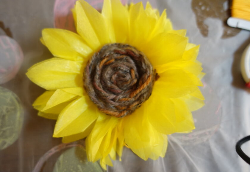 鹿児島　デイサービス　創作活動　８月　ひまわり