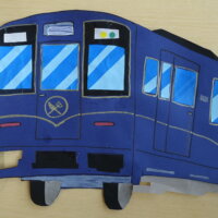 鹿児島　デイサービス　創作活動　壁紙作り　貼り絵