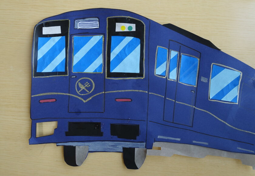 鹿児島 デイサービス 創作活動 壁紙作り 貼り絵