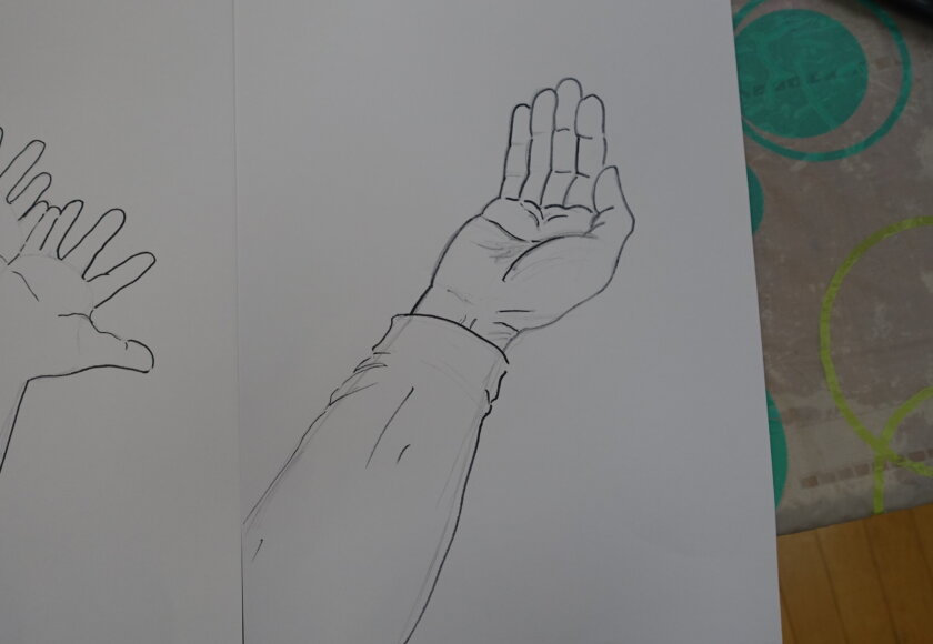 鹿児島 デイサービス 創作活動 壁紙作り 手