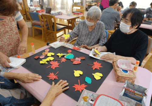 鹿児島デイサービス 創作活動 秋壁紙