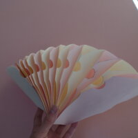 鹿児島　デイサービス　創作活動　ペーパーファン