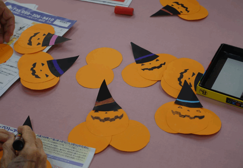 鹿児島デイサービス ハロウィン 創作活動