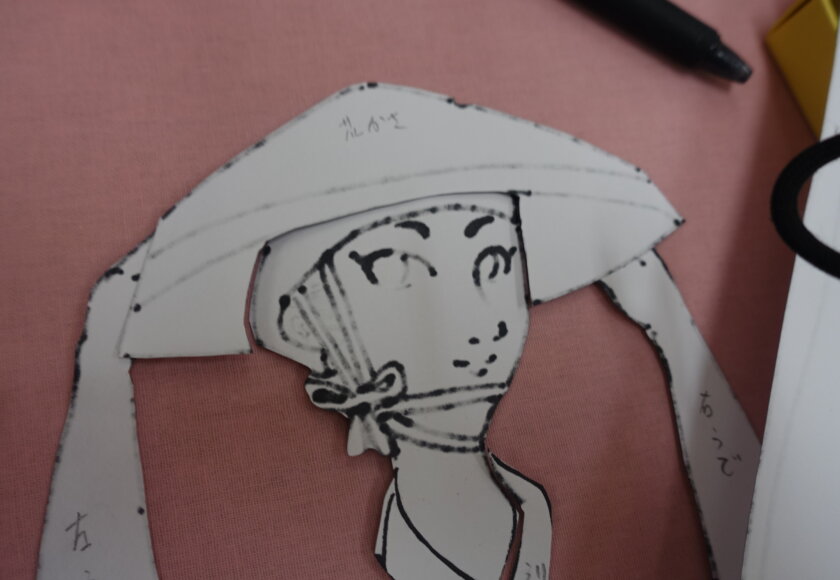 鹿児島 デイサービス 創作活動 壁紙作り 11月 おはら祭