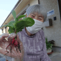 鹿児島デイサービス 園芸活動 大根