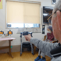 鹿児島デイサービス　レク活動　射的大会