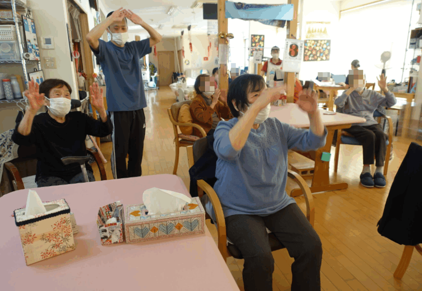 鹿児島デイサービス　おはら祭　踊り