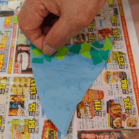 鹿児島デイサービス 創作活動 クリスマスツリー