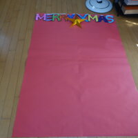 鹿児島　デイサービス　創作活動　壁紙作り