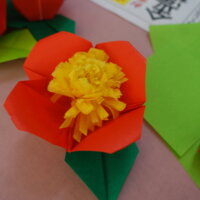 鹿児島 デイサービス 創作活動 椿