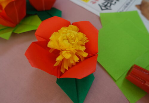 鹿児島 デイサービス 創作活動 椿