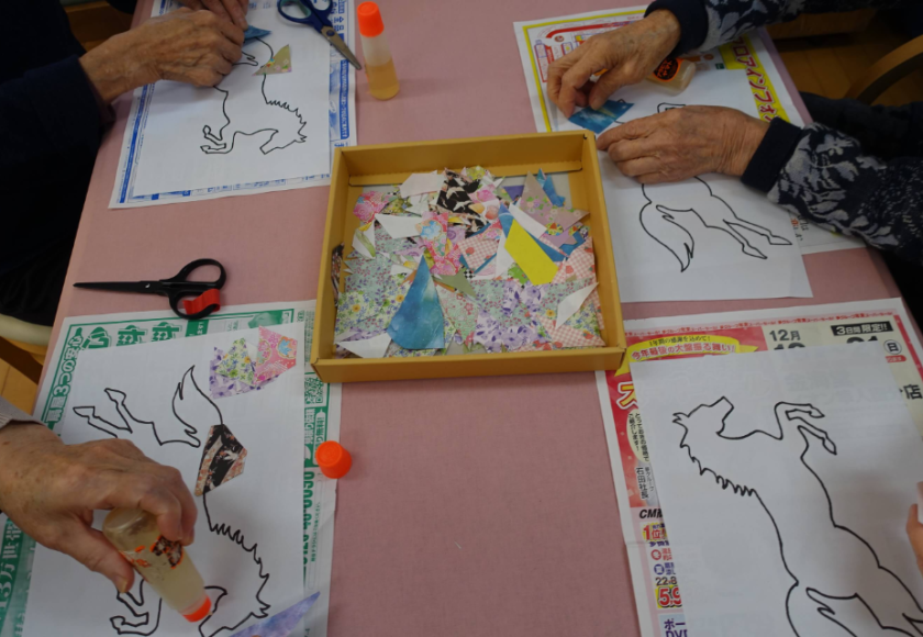 鹿児島デイサービス　創作活動　午作品