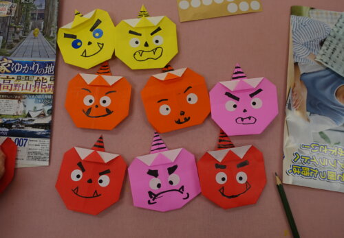 鹿児島　デイサービス　創作活動　節分