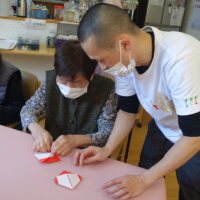 鹿児島 デイサービス 創作活動 バレンタインデー ハート