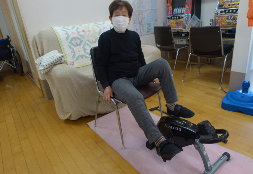 鹿児島ディサービス　マシントレーニング　リハビリ