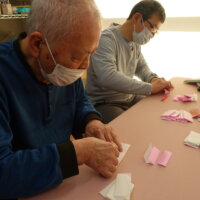 鹿児島　デイサービス　創作活動　桜　壁紙