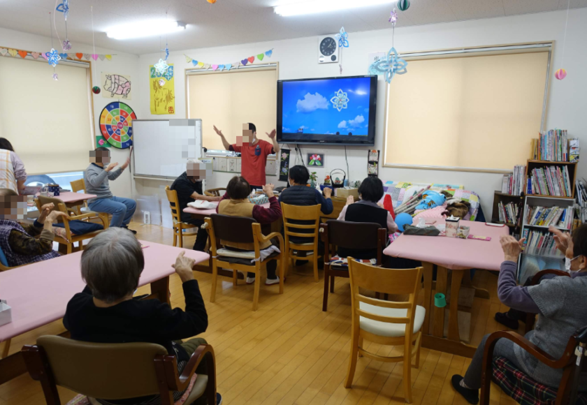 鹿児島ディサービス　全体体操　レク