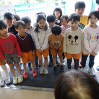 鹿児島　デイサービス　保育園交流　卒園　創作