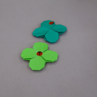 鹿児島ディサービス 創作活動 四葉のクローバー