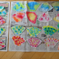 鹿児島ディサービス 創作活動 鯉のぼり