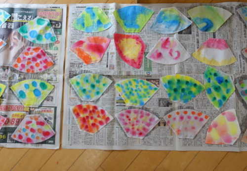 鹿児島ディサービス　創作活動　鯉のぼり