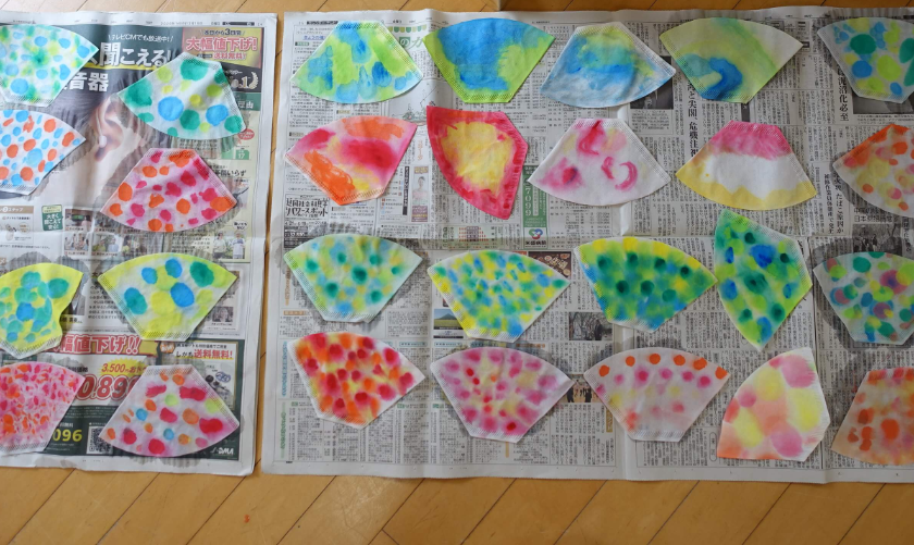 鹿児島ディサービス 創作活動 鯉のぼり